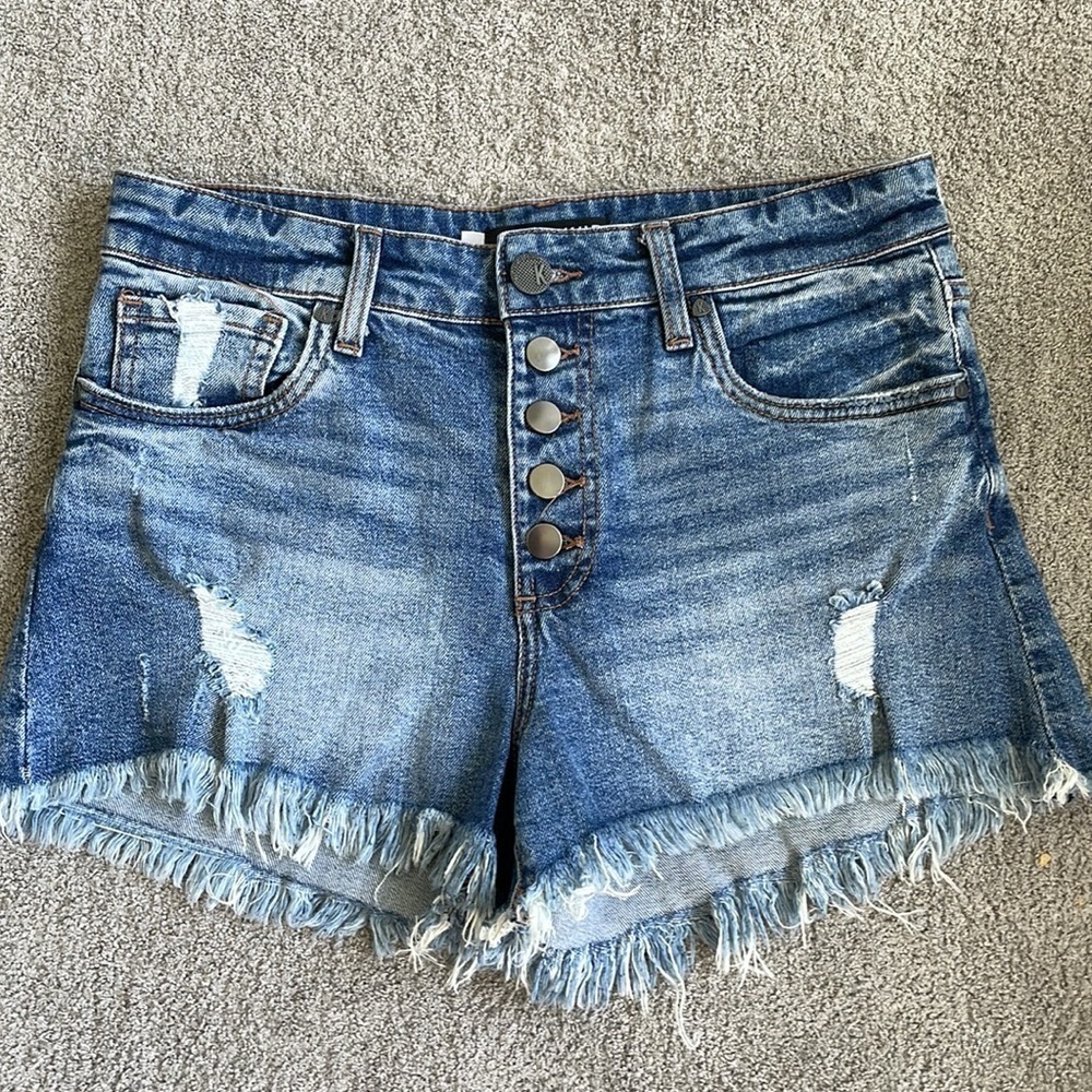 EC Kut from the Kloth Jane High Rise Button Fly Denim Short - Size 4 - Picture 2 of 6